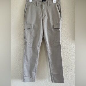 Express Men's Beige Cargo Slim Pants Size 28x30